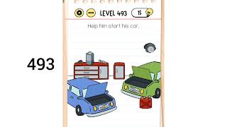 Brain Test Level 493 Walkthrough