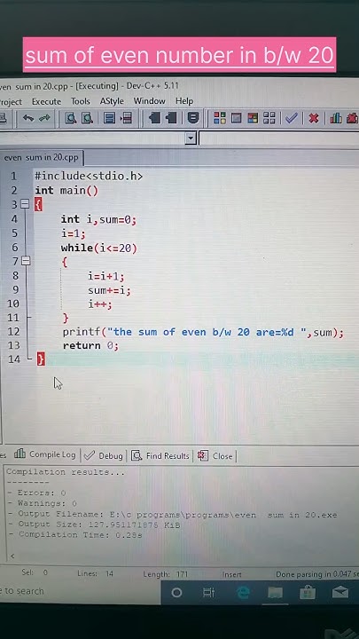sum of even number #coder #shorts - YouTube
