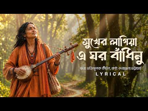 Sukher Lagiya E Ghar Bandhinu (সুখের লাগিয়া এ ঘর বাঁধিনু) - Lyrical | Debanjana | Kirtan | Aalo