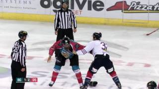 Matt Nickerson vs Craig Cescon EIHL fight 24-9-16