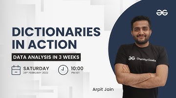 Dictionaries in Action | Data Analysis in 3 Weeks