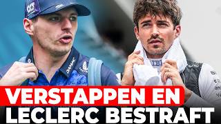 Verstappen En Leclerc Tóch Bestraft Door Fia - Stewards Gpfans News