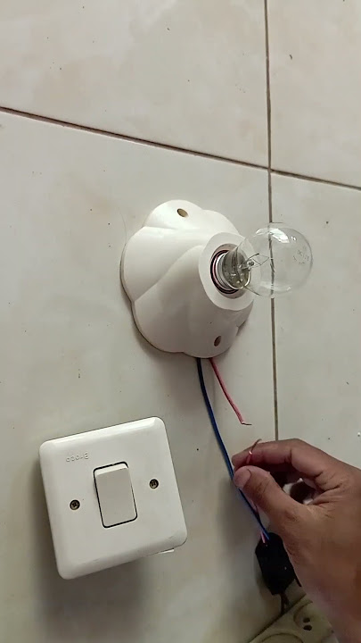 Cara pasang saklar tunggal lampu rumah #listrik  #listrikkreatif #idekreaktif