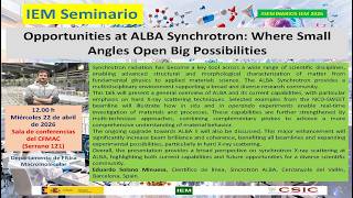 Opportunities at ALBA Synchrotron: Where Small Angles Open Big Possibilities