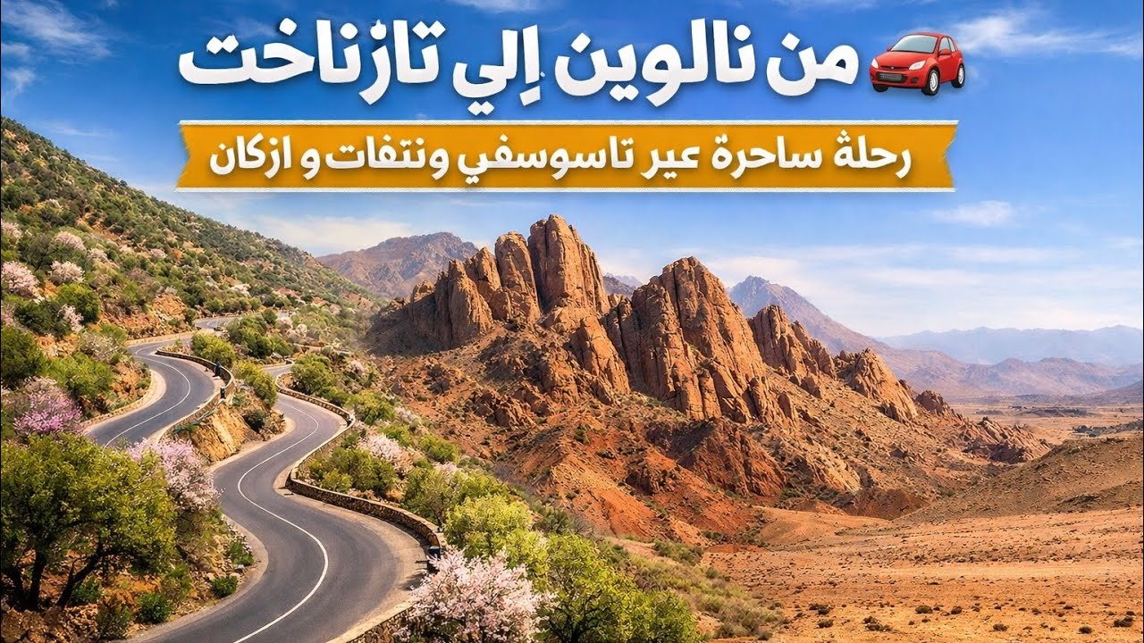 من تالوين إلى تازناخت 🚗رحلة ساحرة عبر تاسوسفي وتنفات وازناگن#travel #المغرب #morocco 