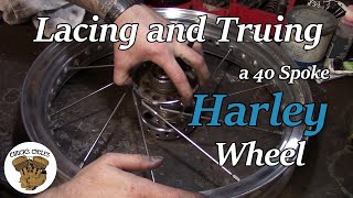 Lacing and Truing a Harley Motorcycle Wheel