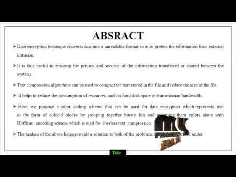Color Coded Cryptography | Final Year Projects 2016