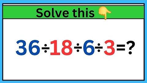 Most People Get This Simple Math Question Wrong! | Maybe 1 in 10 People Can Solve This Math Problem