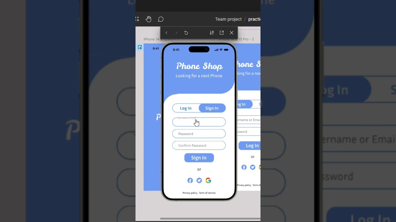Login Sign Up UI Design For Shopping App Figma Tutorial