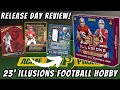 5 hits per box 2023 panini illusions football hobby box review