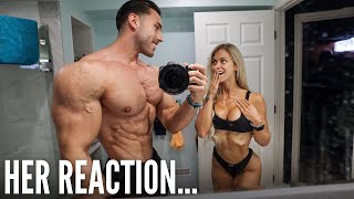 GIRLFRIEND REACTS TO ME SHAVING MY FACE *1 YEAR WITHOUT SHAVING ...