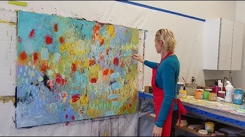 abstract painting / intuitive painting - from start to finish