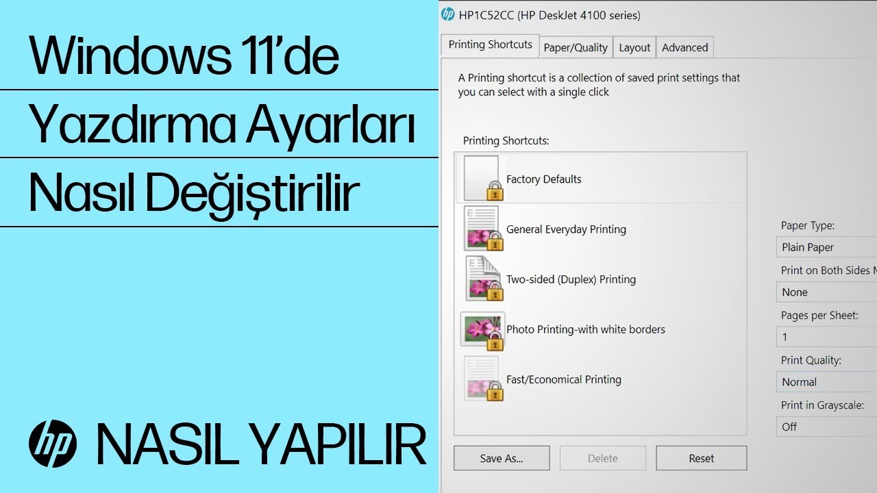Windows 11’de Yazdırma Ayarları Nasıl Değiştirilir | HP Yazıcılar | HP