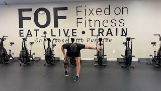 Split Stance KB Row with Rotation