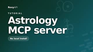 Astrology MCP server: Connect an AI agent with no local install