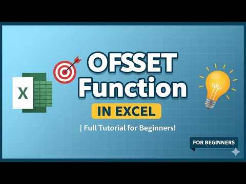 🎯 OFFSET Function in Excel – Full Tutorial for Beginners! 📊