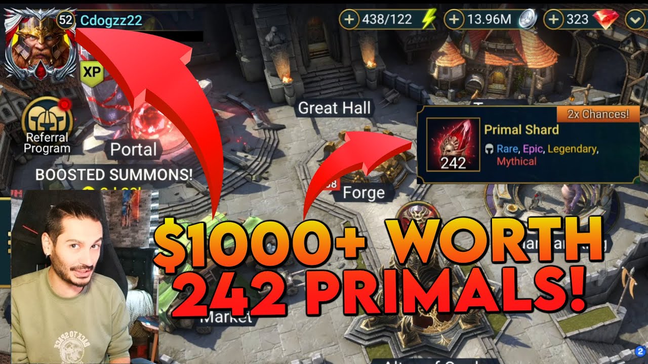 26 DAYS IN, ONLY 52 LEVEL! WITH 242 PRIMAL SHARDS! | Raid: Shadow Legends