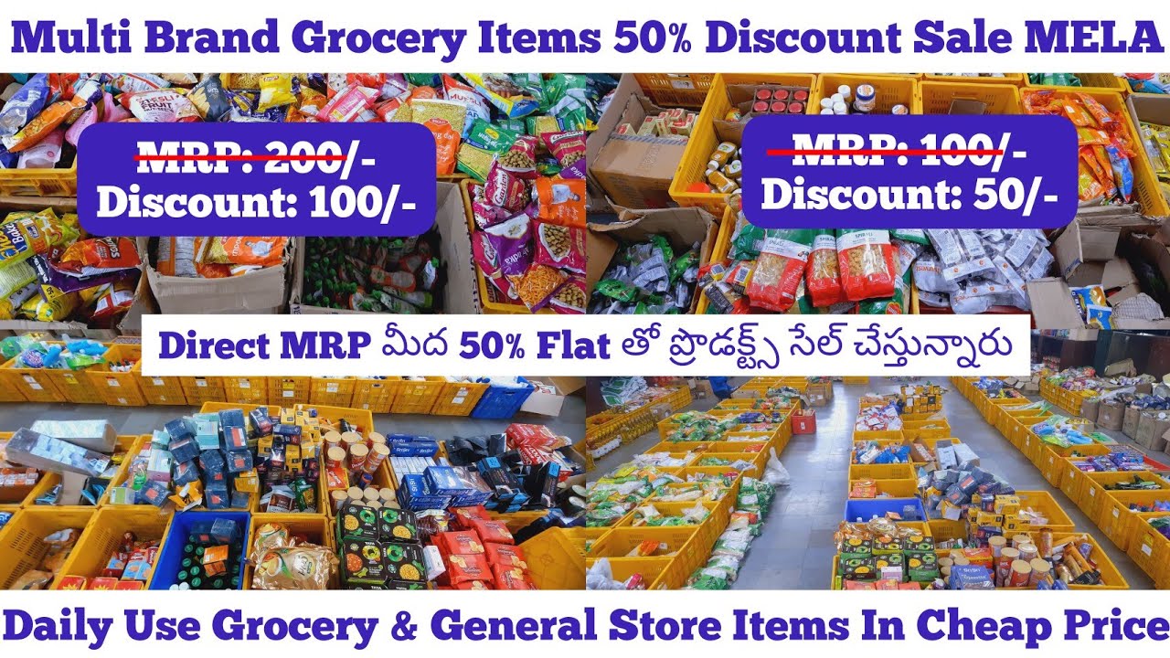 Multi Brand Daily Use Grocery Items 50 Discount Mela Sale General 