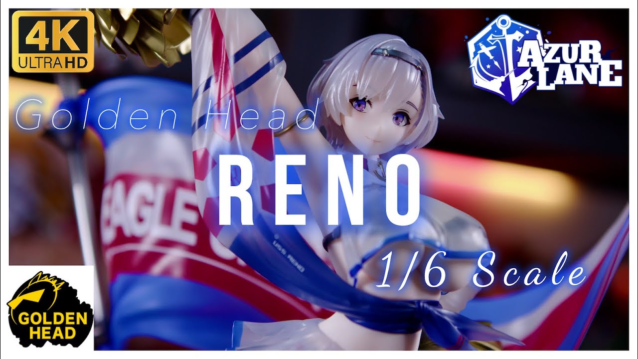 Golden Head Azur Lane Reno Biggest Little Cheerleader 1/6 Scale Anime ...
