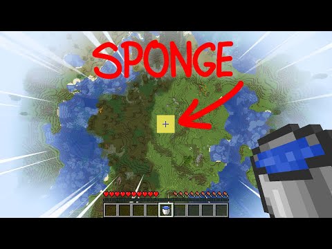 can you MLG water bucket on sponge?