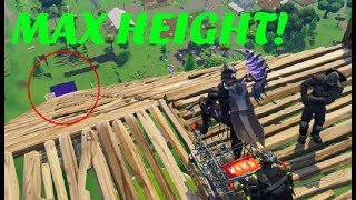 What happens if we slide to the cube at max height?!! + Fortnite the massive cube theory