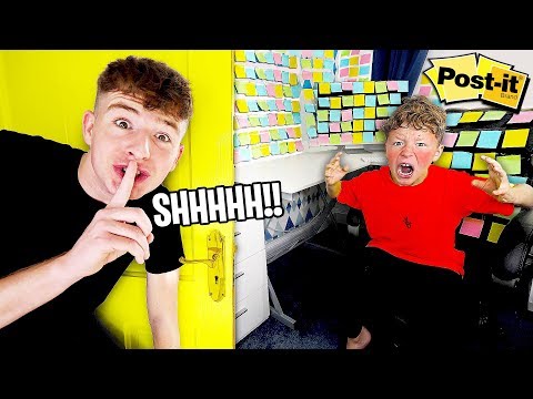 i-pranked-my-little-brother's-room-for-24-hours...-challenge!!