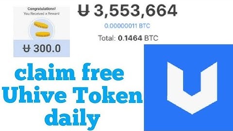 how to claim free uhive token daily