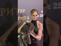 На премьере фильма «Мастер и Маргарита» Изабель Эйдлен и кот Кеша в роли кота Бегемота ⭐️ #shorts