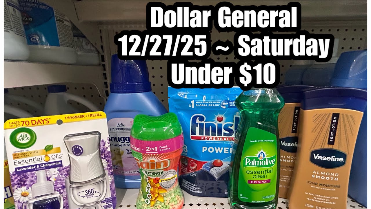В магазине Dollar General по субботам цены ниже 10 долларов ~ 27.12.2025