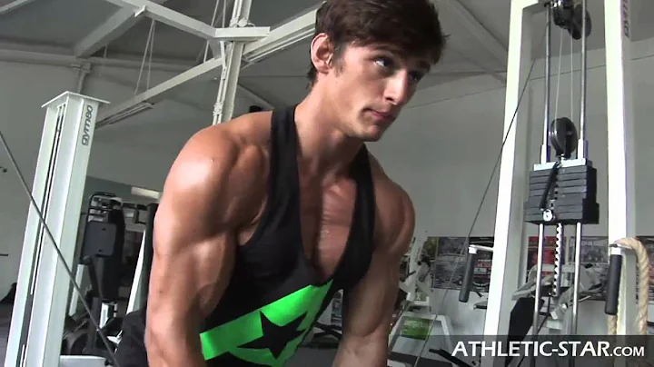 Fitnessmodel BRYANT WOOD wears ATHLETIC-STAR strin...
