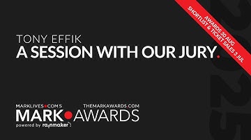 #TheMarkAwards: Intl jury president Tony Effik • Presented by #MarkLives, powered by #RainmakerMedia