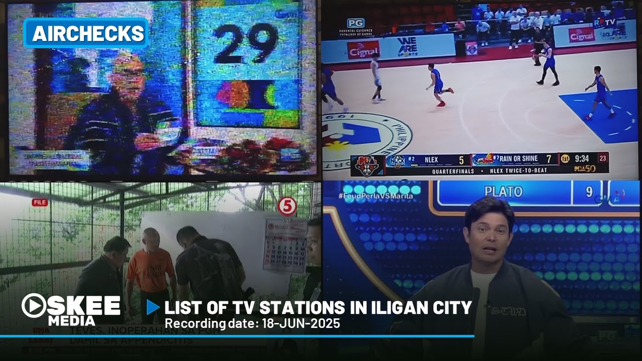 ANALOG AND DIGITAL (ISDB-T) TV STATIONS in ILIGAN CITY [18-JUN-2025]