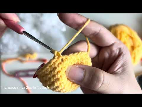Crochet Basic Skills (Magic Ring, Increase, Decrease & Invisible Decrease) Left Handed