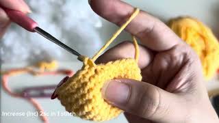 Crochet Basic Skills (Magic Ring, Increase, Decrease & Invisible Decrease) Left Handed