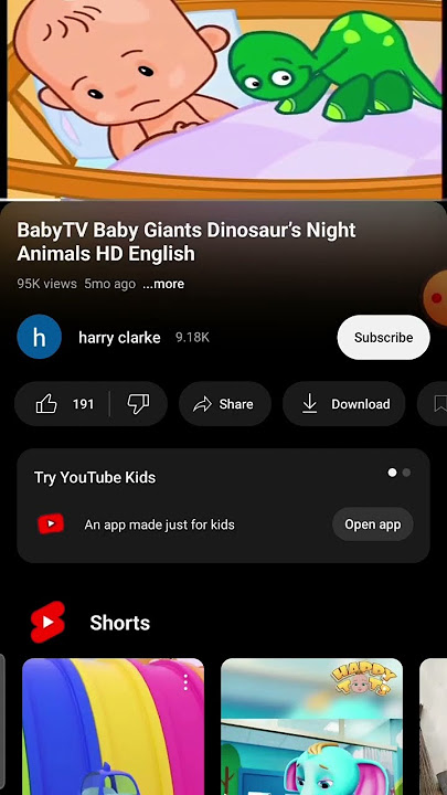 Baby Giants Dirosaur's Night Animals HD