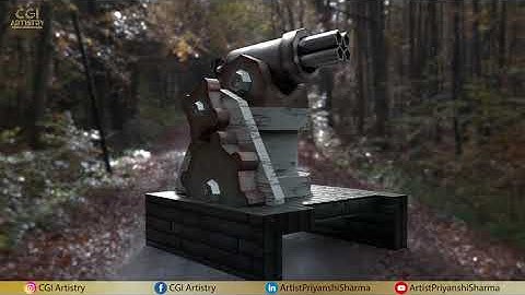 Stylized Turrent || Autodesk Maya || Substance Painter || Arnold