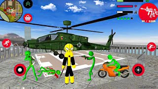 Mafia Spider-Stickman Rope Hero #6 - Military New Helipad - Android Gameplay screenshot 4