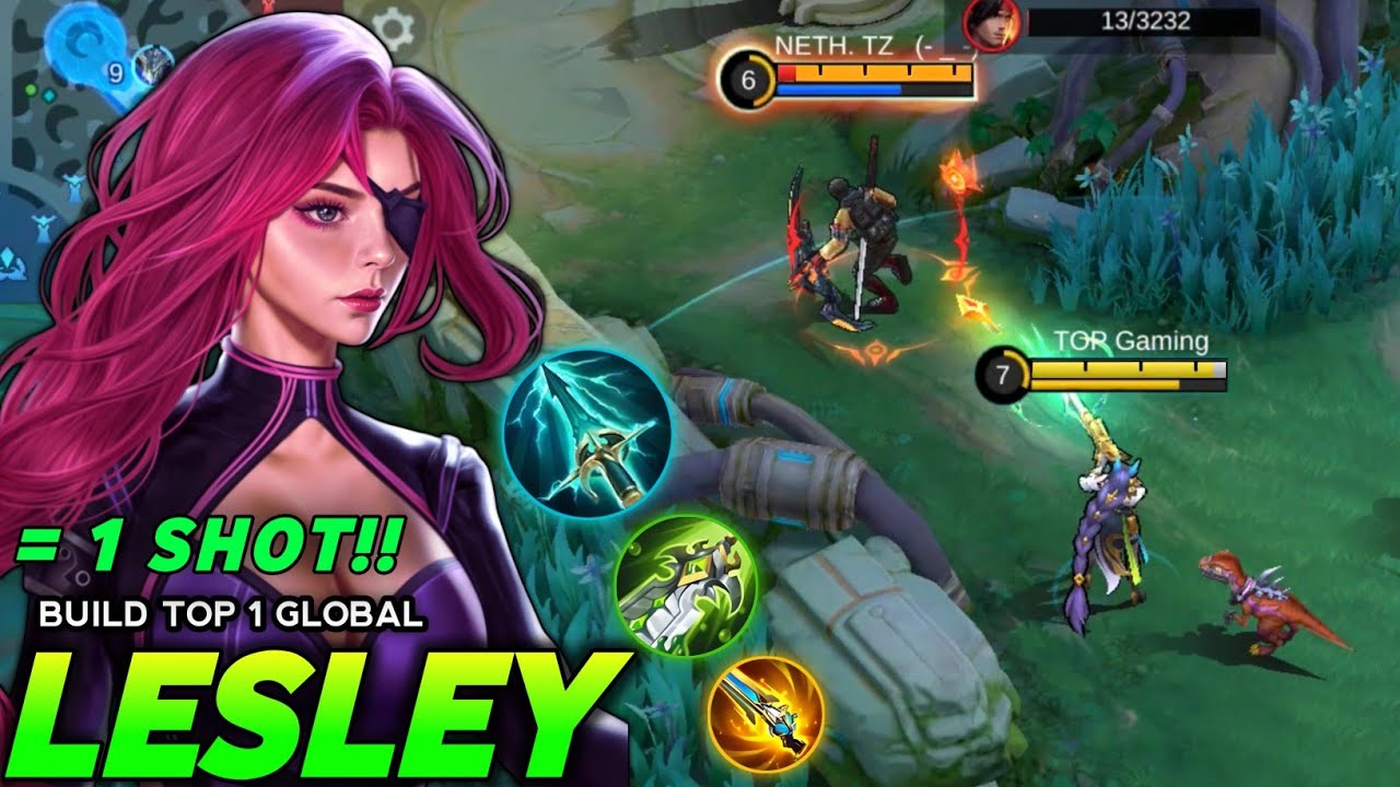 ЛУЧШИЙ В МИРЕ БИЛДИНГ ЛЕСЛИ ПО УРОНУ 1 ХИТ 2025 ГОДА!!💀 (сборка ОП) - Mobile Legends