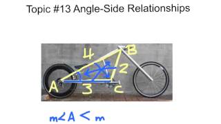 Topic # 13 Angle-Side Relationship