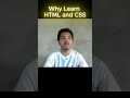 Why Learn HTML and CSS #shorts #coding #programming #education