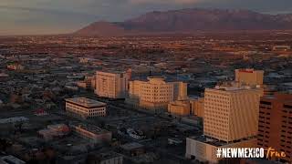 NM True OVERviews-ABQ Skyline Sunset