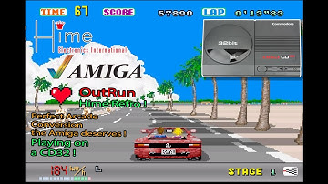 Hime Retro: Amiga OutRun 2025! Playing on a real Amiga Hardware. CD32 with an 68030 accelerator!