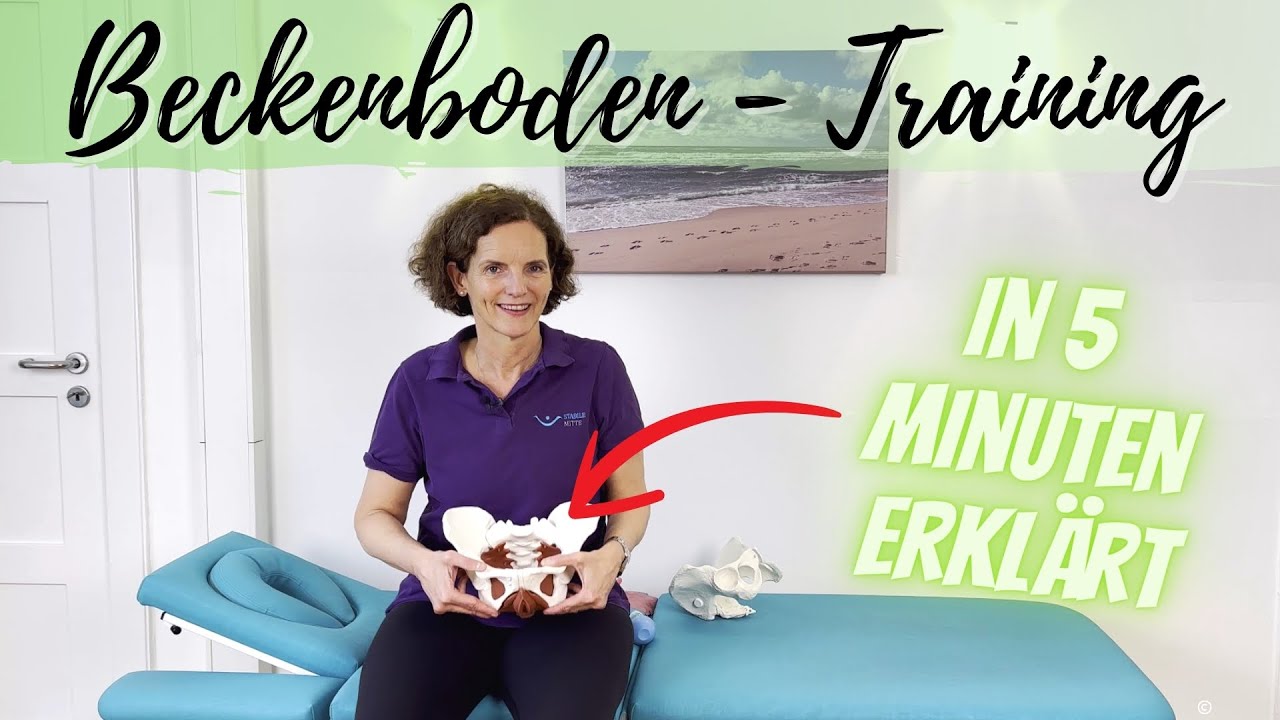 Beckenboden-Training in 5 Minuten erklärt von Franziska Liesner (für 🚺 und 🚹)