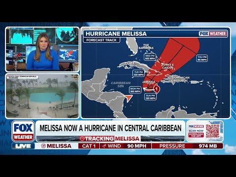 MELISSA GROWS STRONGER: The Rapid Intensification Of Hurricane Melissa Begins In Caribbean Sea