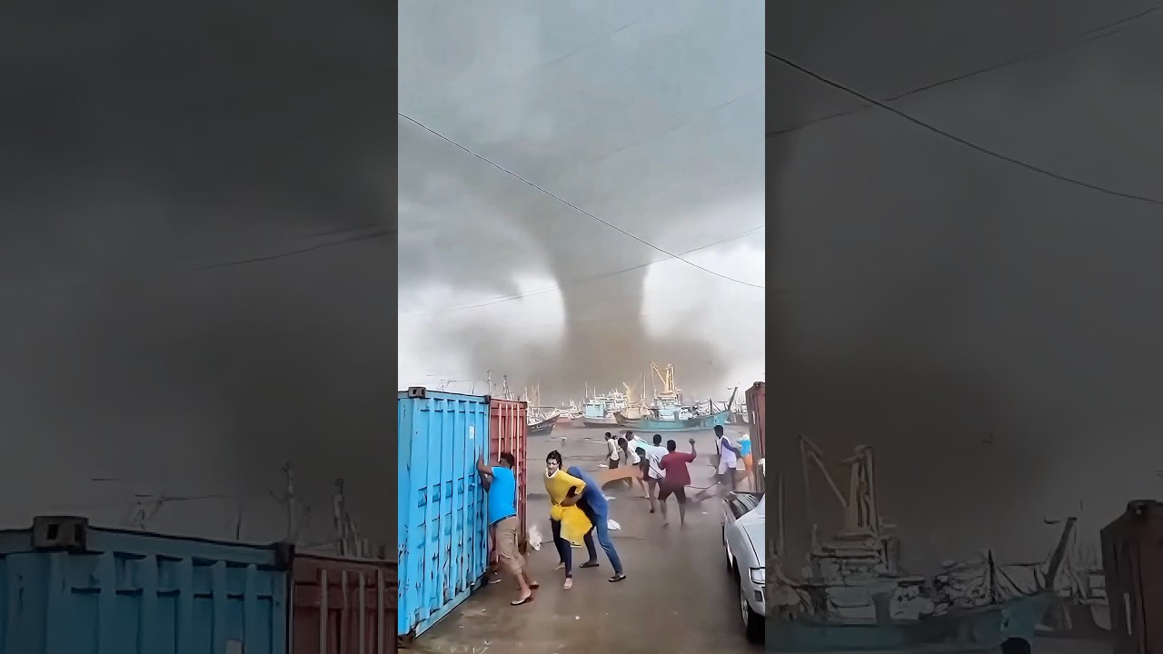 Tornado Hits the Dock 