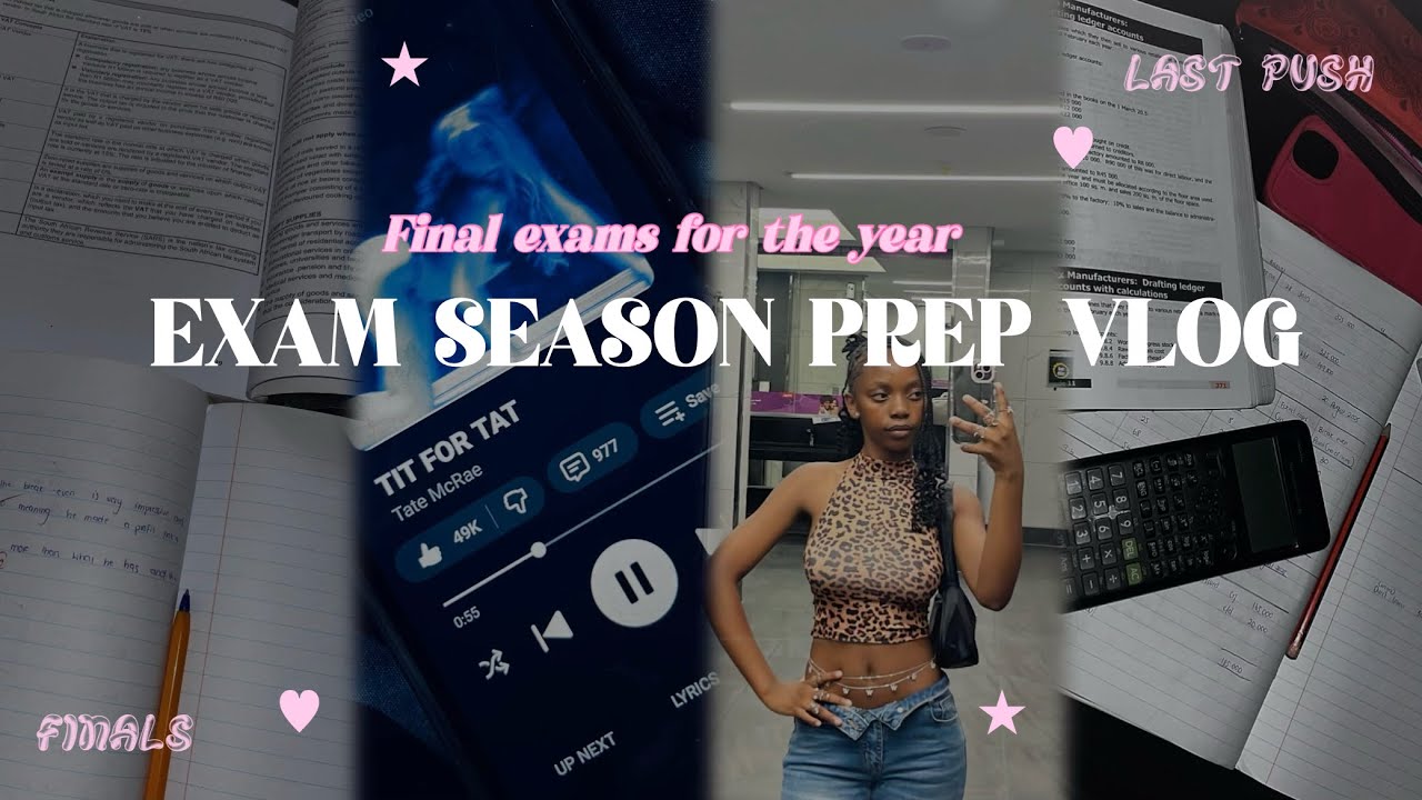 WEEKLY VLOG EP.09🎀|| Exam Season Prep + Study Timetable 📚|#southafricanyoutuber 
