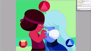 (Speedpaint) Steven Universe: RubyxSapphire