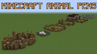 Minecraft Animal Pen Ideas! Minecraft Animal Pen Ideas! Just some farm work stuff I Have had a lot of requests for this video so I thought I would oblige. These