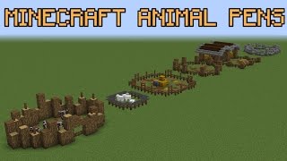 Minecraft Animal Pen Ideas! Just some farm work stuff I Have had a lot of requests for this video so I thought I would oblige. These 