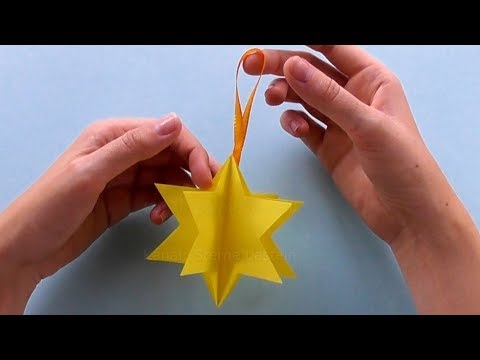 Sterne basteln mit Papier - Einfache Weihnachtssterne falten - DIY Weihnachtsdeko
